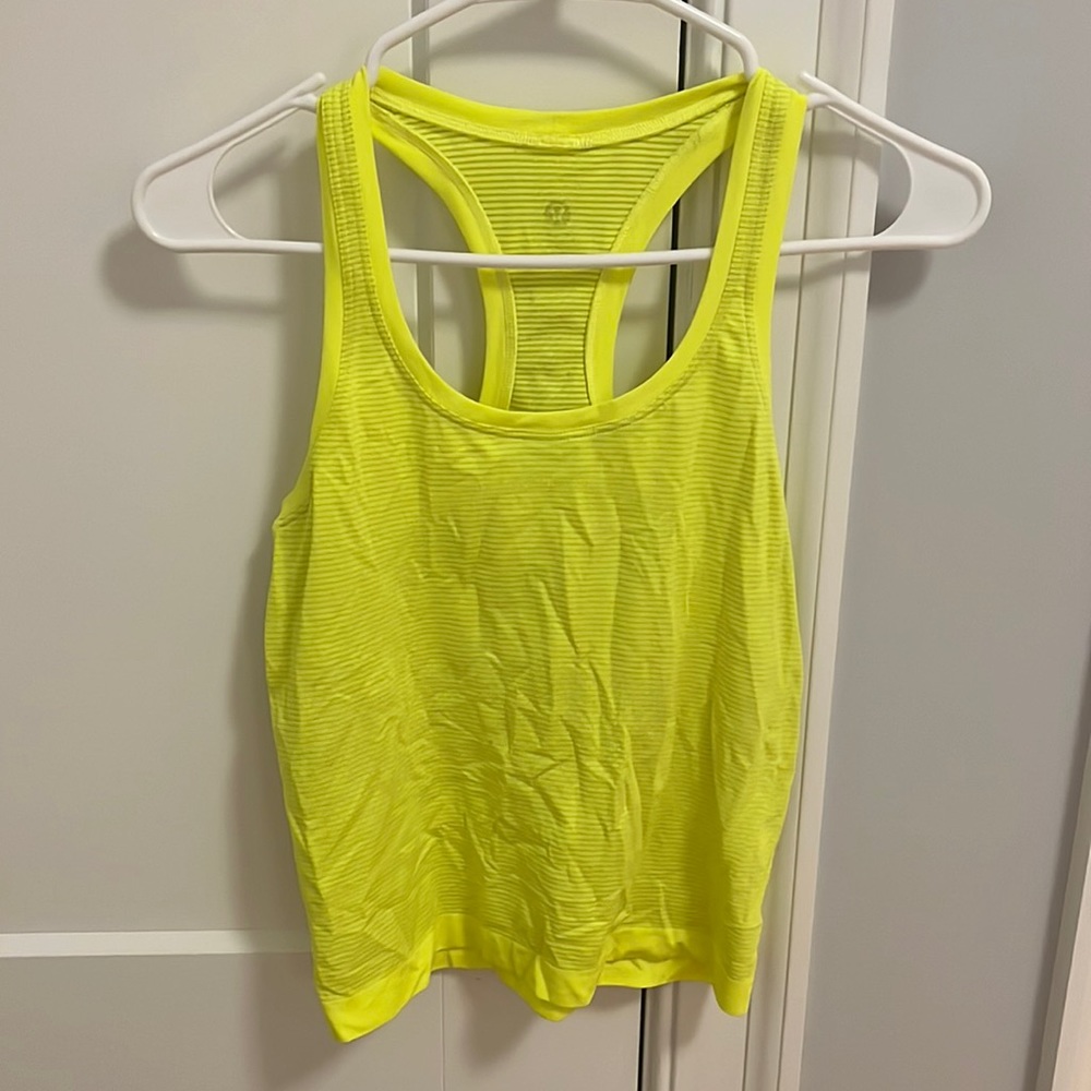 Lululemon Electric Yellow Swiftly Tank!